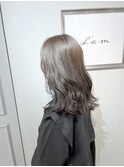 透け感グレージュカラー