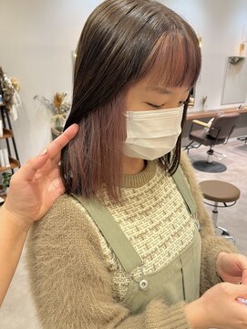 イロ プラス 南田宮店(iro+) 【nanaka】フェイスフレーミング×ピンク