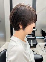 30代40代50代/丸みショート/クビレ/前髪あり/ブラウン/表参道