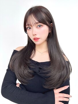 アフロートリノ(AFLOAT Leino) 大人可愛い韓国ヘア ハイレイヤー顔周り 前髪似合わせ#