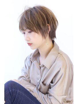 オーロ 緑地公園店(ORO) 20代30代40代50代メルティカラーマッシュショートくびれヘア
