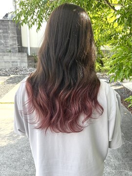 ルームスヘアー(Rooms Hair) グレージュ×ラベンダーピンク