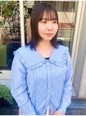 【艶と透明感】暗めカーキカラー