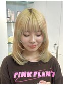 ブリーチ◎ハイトーンボブ×顔周りレイヤーカットカット[原宿]