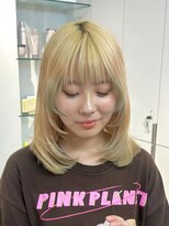 ロンドアンメゾン 原宿(Lond un Maison.)&nbsp;ブリーチ◎ハイトーンボブ×顔周りレイヤーカットカット[原宿]