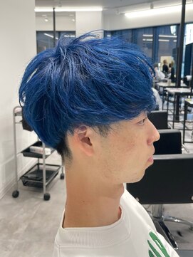 オーシャントーキョー 原宿(OCEAN TOKYO) ハイライトメンズ波巻きスパイラルパーマサーフスタイルウルフ