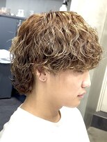 フィフスパーク(fifth PARK) 渋谷緩め波巻きスパイラルパーマメンズマッシュウルフ19時以降