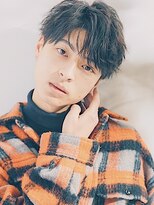 ディッセンバー 神宮前(December) アッシュブラック/カルマパーマ/コンマヘア/無造作パーマ