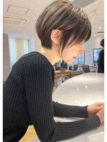 ロンドブルーム 天神大名店(Lond Bloom)&nbsp;大人可愛いショートボブ／ハイライト／メルティカラー