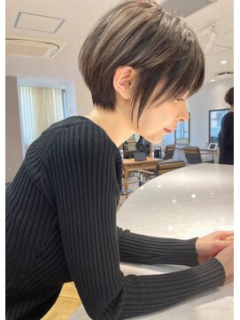 ロンドブルーム 天神大名店(Lond Bloom) 大人可愛いショートボブ/ハイライト/メルティカラー