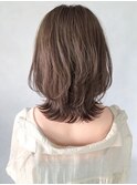 デジタルパーマモテ髪サイドバング結べるボブ前髪#235f0310