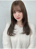 大人可愛いダブルカラーショコラブラウン似合わせレイヤー