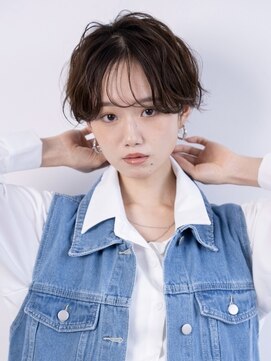 ファルベ(Farbe) くびれ アプリコットオレンジ 夏のヘアアレンジハイライトカラー