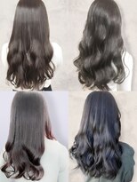 アース 明石店(EARTH) ナチュラルブルーブラック艶感ストレート美肌透明感ブルーカラー