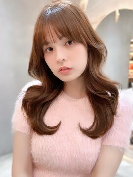 ロンド ロワール 門前仲町(Lond Loire) 暗めカラーグランマッシュデザインカラーフェイスフレーミング