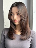 ロティー(loty)&nbsp;レイヤー 顔周りカット 前髪 暗めカラー 透明感カラー 10代20代