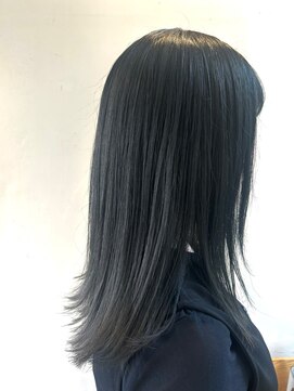 ヘアサロン レゴリス(hair salon REGOLITH) ミディボブ×ブルーブラック