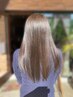 カット+ストレートパーマ+アイロンあり髪質改善トリートメント付