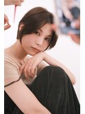 20代30代ボブ/ミディアムレイヤー/グレージュ/透明感/天神/大名
