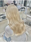 ブロンドヘアー/ハイトーン/20代30代/白髪ぼかし