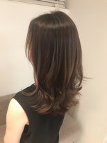 アンフィニー 銀座(ANFINI) くびれレイヤー◎アッシュブラウンカラー銀座/髪質改善ケア/楢崎