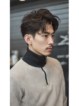 ノイエ 原宿 北参道(NoIE) フェザーパーマシャドウパーマダークブラウンニュアンスパーマ