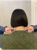 切りっぱなしボブワンレンボブ
