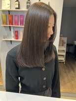 ベルベットヘア 千早店(Velvet hair)&nbsp;髪質改善カラー×オリーブベージュ【みつ】
