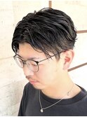 ソフトツイスト/センターパート/メンズパーマ