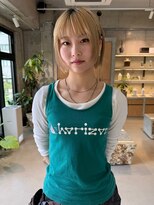 オムズポカ 栄矢場町店(OM's poka) フェイスレイヤー/ブロンドボブ/ミニボブ/切りっぱなしボブ