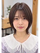 ヘアアトリエ ナイン 岡部店(hair atelier nine)&nbsp;ハッシュカット/グレージュ/ツートンカラー/福島市