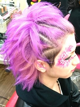 ヘアセットアップス(UP's) ★イケメン♪　『V系フルメイク+ちらし系ヘアセット』★(＾◇＾)