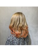 【奈良/inni hair】オレンジ