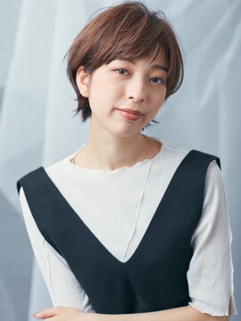 エムスラッシュ アヴェダ 自由が丘(M.SLASH AVEDA) M.SLASH自由が丘/斜めバング/ピンクブラウン/マッシュウルフ