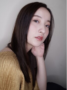 インデックスヘアソア(in'dex hair soar) 艶ストレート /小顔/オリーブカラー／ハイライトカラー