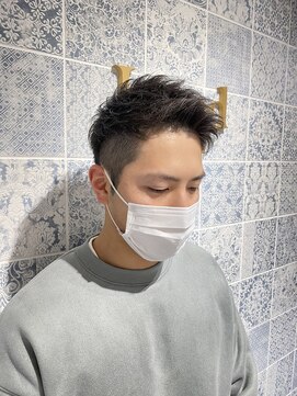 ロンド ストラーダ 心斎橋(Lond strada) ショート×ハイライト白髪ぼかし×マチルダボブ[心斎橋]