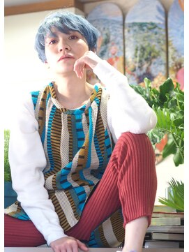 リブロ 三軒茶屋(LIBRO) ヒッピー×ツーブロックマッシュ