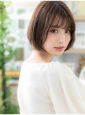 シースルーバング前下がりボブショートa志木20代30代40代50代