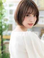 カバーヘア ブリス 志木南口駅前店(COVER HAIR bliss)&nbsp;シースルーバング前下がりボブショートa志木20代30代40代50代