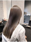 赤み消しカラー/地毛風カラー/ブリーチなしグレージュ/髪質改善