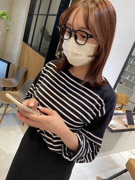 ロンドプロフィール 浦和(Lond profil) プチレイヤー　顔まわり　オレンジブラウン　haruhi【浦和】