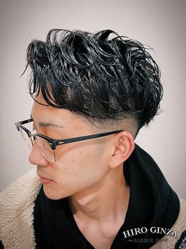 ヒロギンザ 横浜店(HIRO GINZA) 七三リバースパーマ