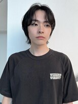 ゼストプール(ZEST POOL)&nbsp;センターパートウルフ　韓国メンズヘア　センターパート