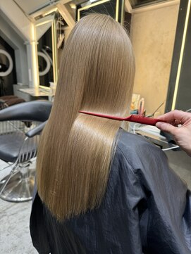 ロンドワン 三宮元町(Lond one) 髪質改善トリートメント/ダブルカラーミルクティーベージュ/美髪