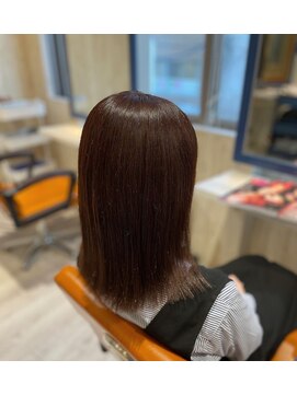 リオールヘア 北千住(LIOR.HAIR) ピンクブラウン×ケアトリートメント