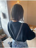 美髪ピンクブラウンナチュラルショートレイヤーボブ