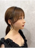 おくれ毛小顔カット