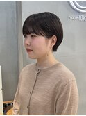 大人かわいい/10代20代30代/ショートボブ/丸みショート