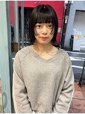 姫カット×ぱつっとボブ 姫レイヤー