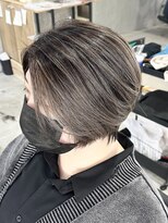 ラック(LUCK)&nbsp;バレイヤージュ/船橋/くすみベージュ/細めハイライト